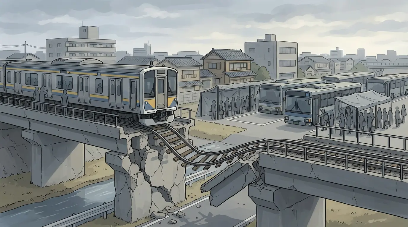 Hachinohe earthquake impact on transport