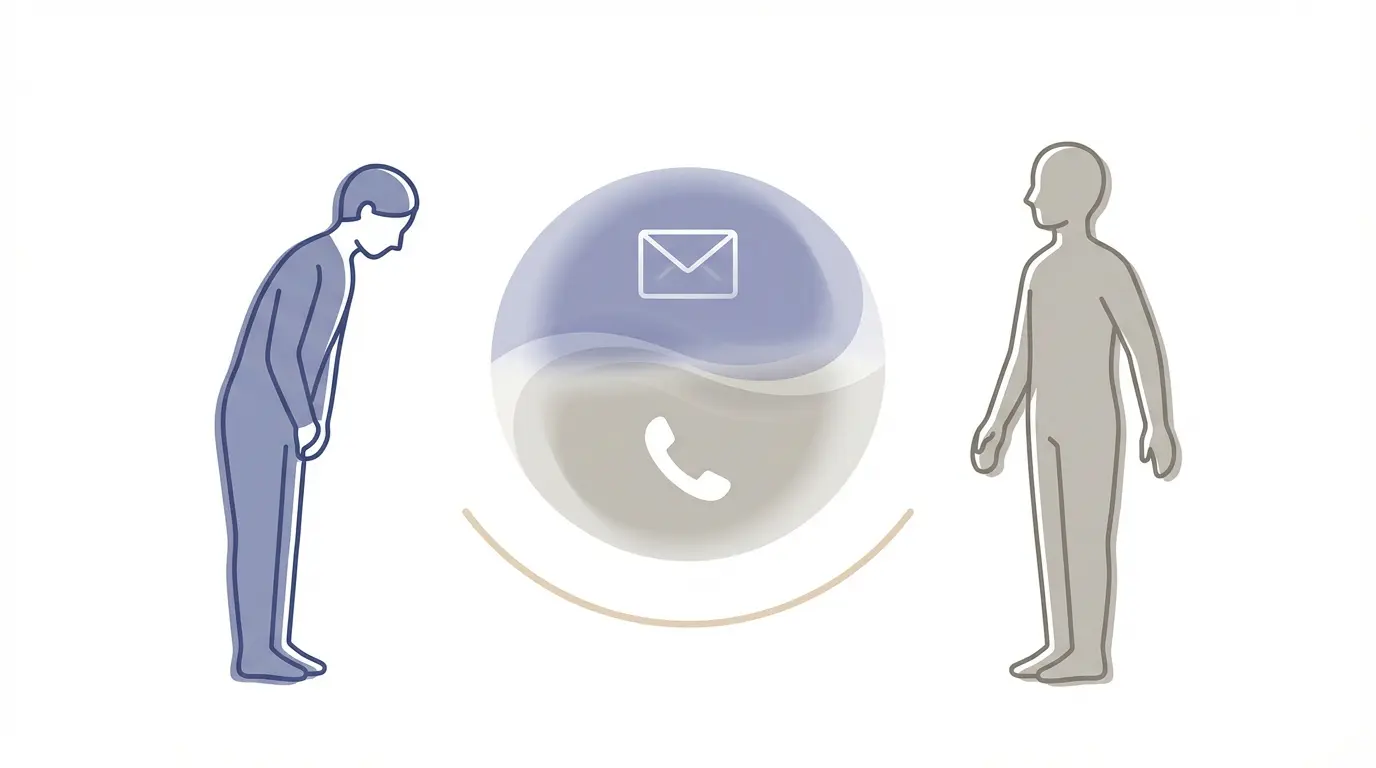 Polite Japanese requests illustration