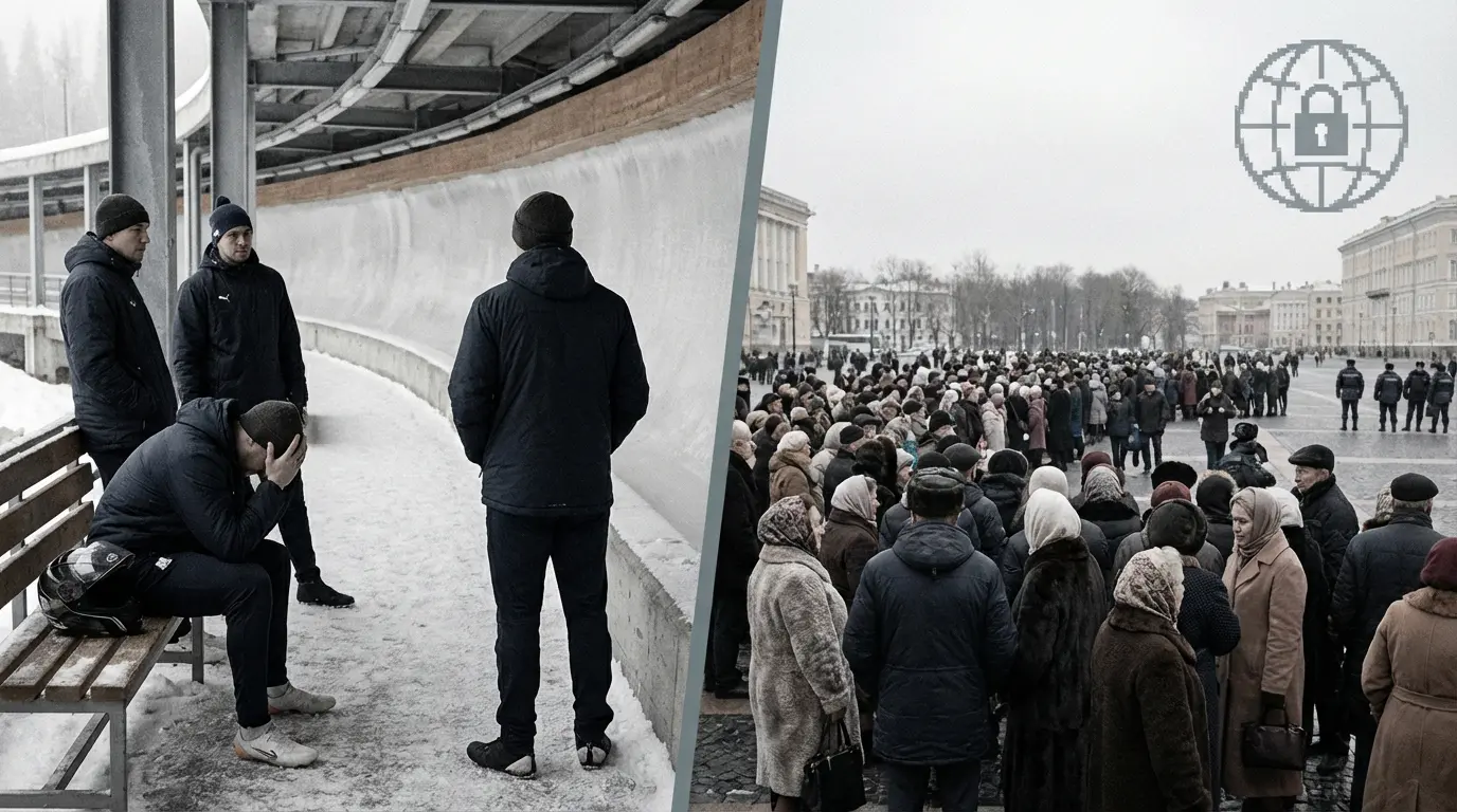Japan bobsleigh and Iran protests side by side