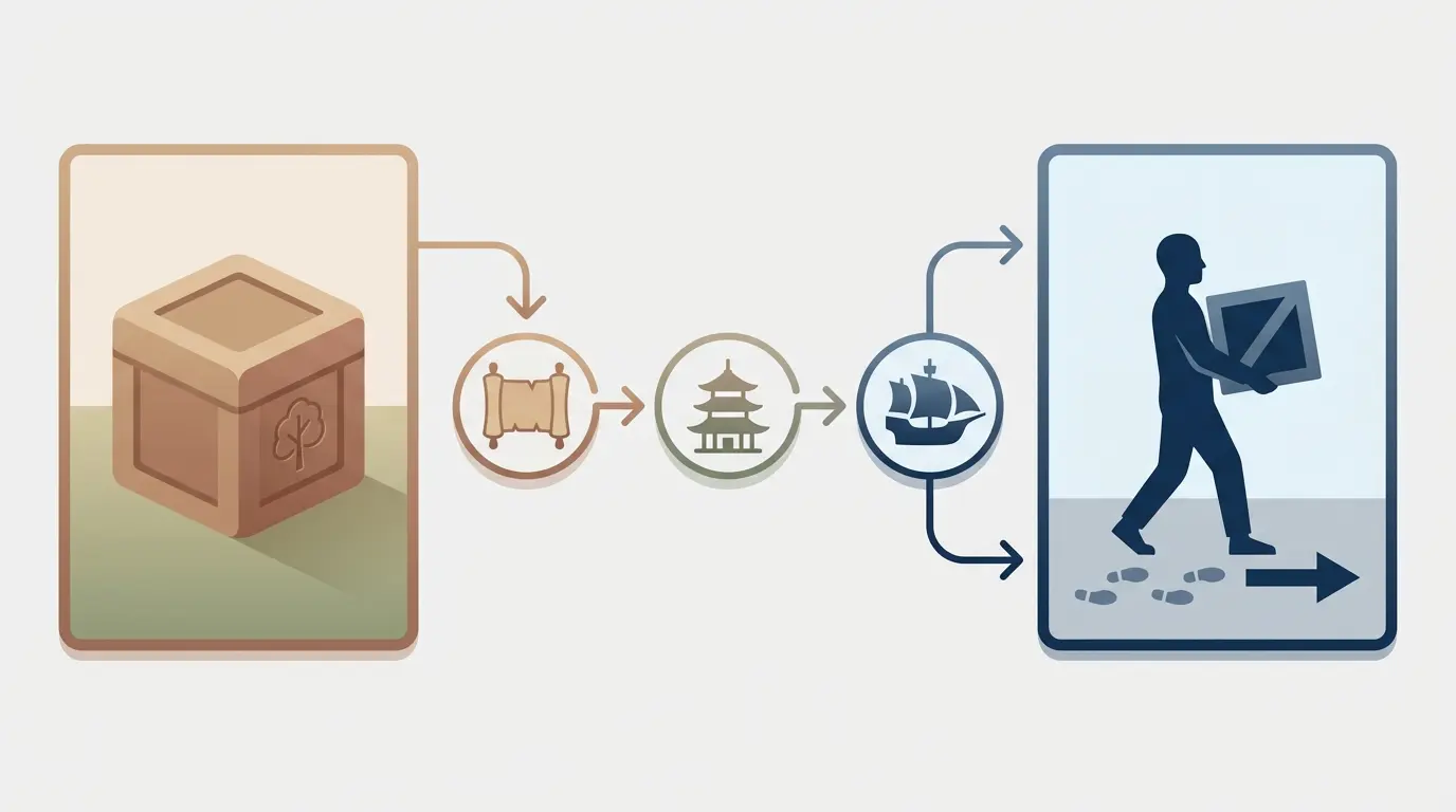 Kanji phonetic flow illustration
