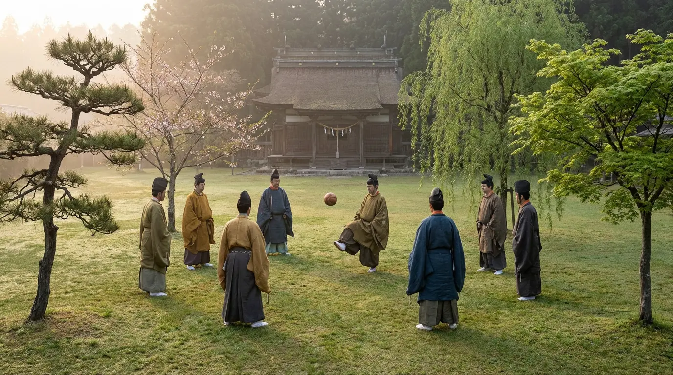 Culturally rich kemari scene