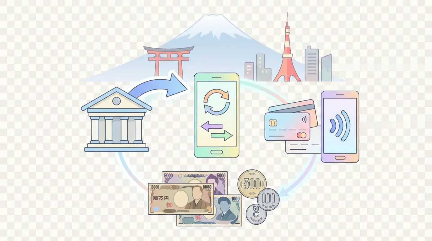 money handling in Japan