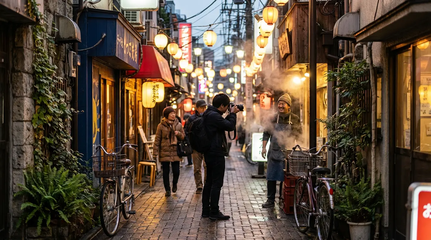 Offbeat Tokyo photo-trip street scene