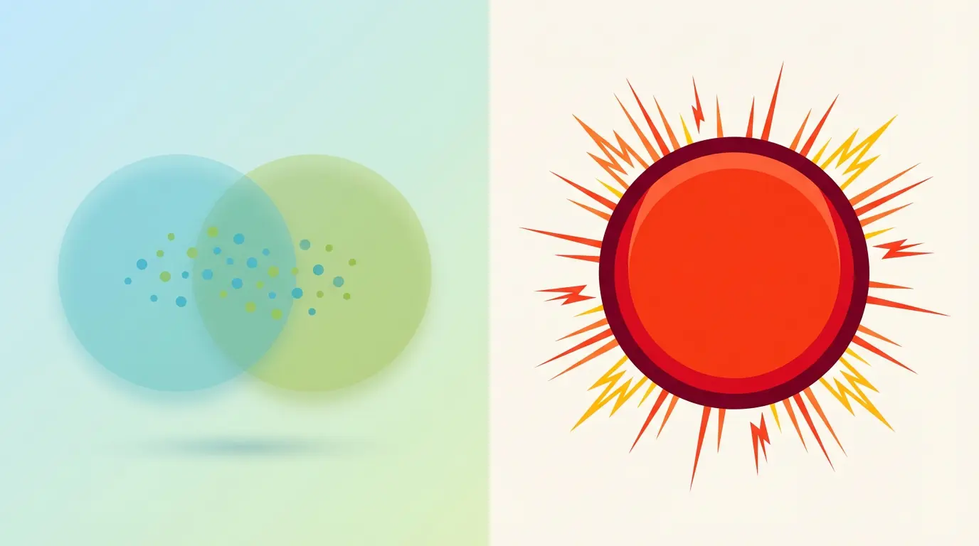 Inclusion vs Emphasis visual for particle も