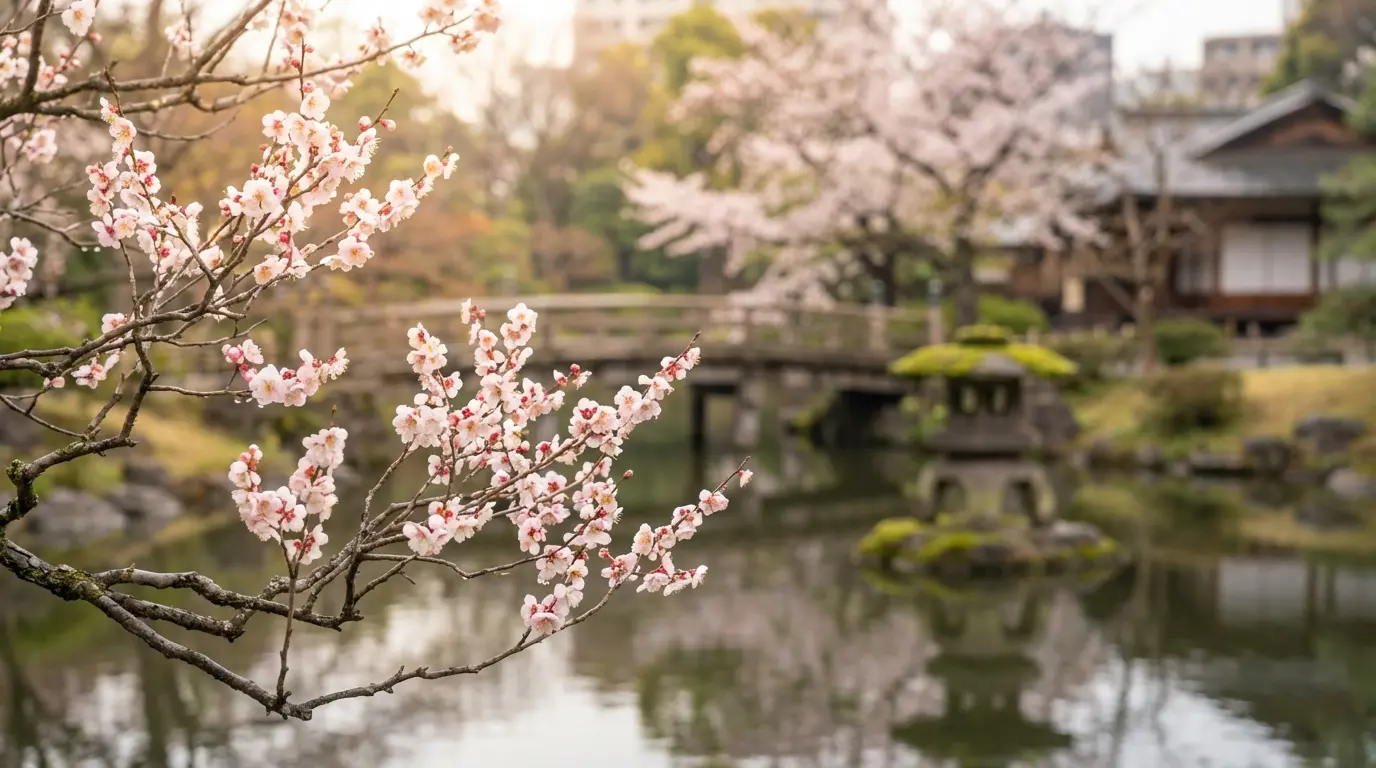 Plum blossoms in Koishikawa Kōrakuen