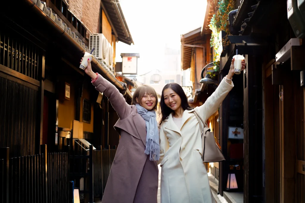 front-view-young-women-with-bubble-tea