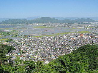 Omihachiman skyline
