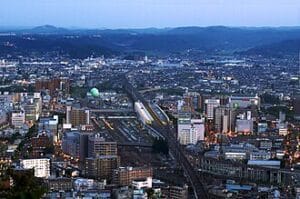 View of Fukushima Shi